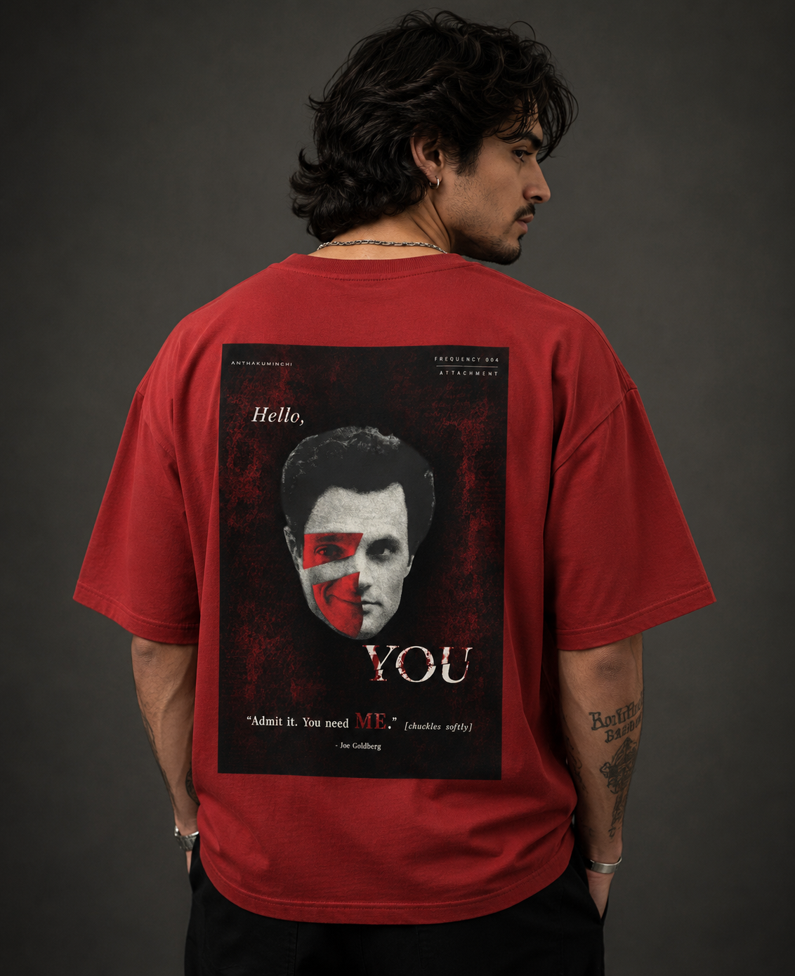 Frequency 004: Attachment (Red Oversized T-shirt)