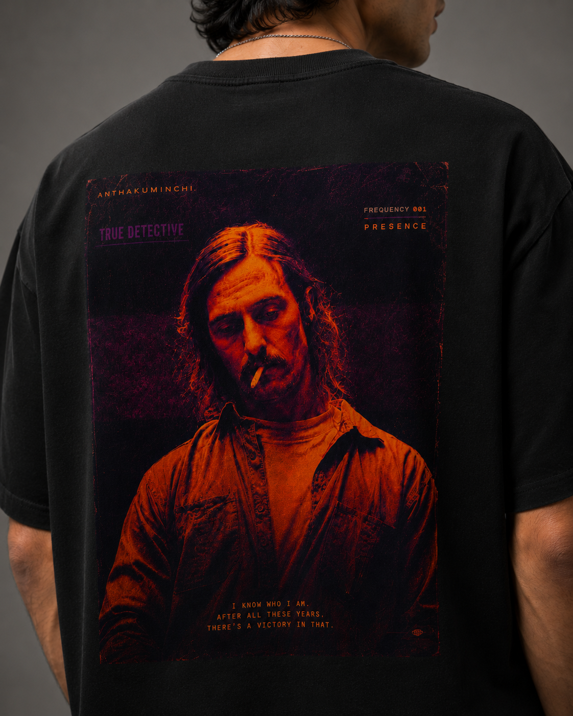 Frequency 001: Presence (Black Oversized Tshirt))