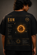 001 ☉ SUN: The Self (Black Boxy Fit Tee)