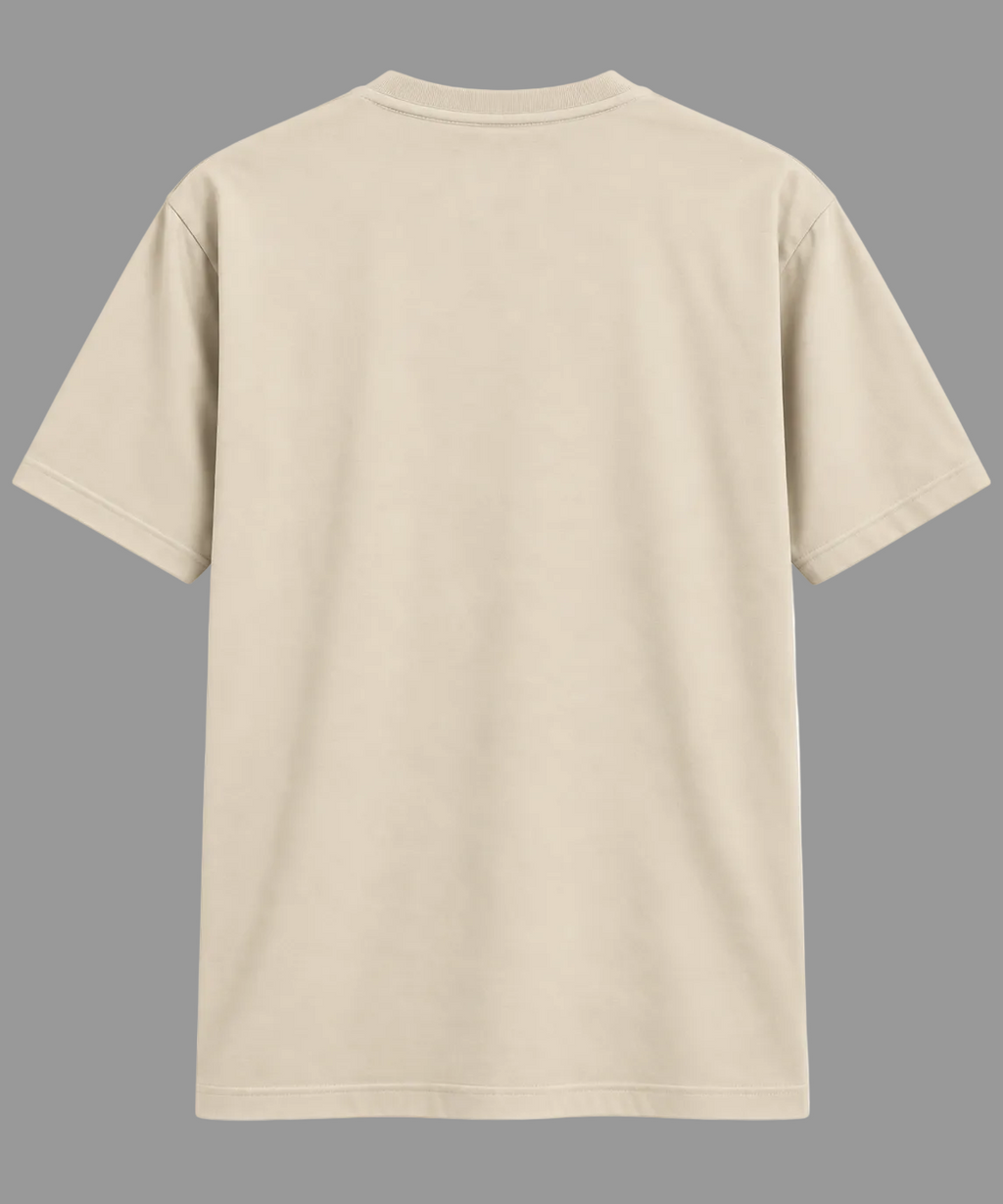 Anthakuminchi Regular Fit Tee (Beige)