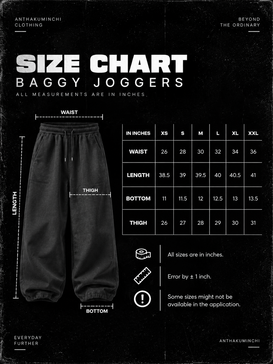 Anthakuminchi Baggy Jogger Pants (Grey)