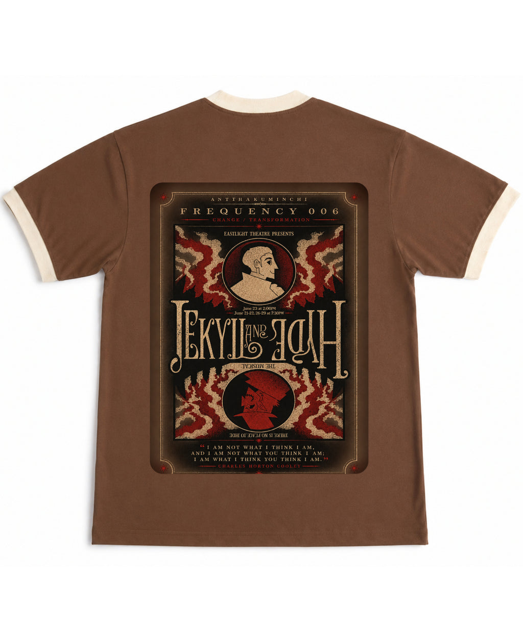 Mousse & Cream Ringer tee Back Design