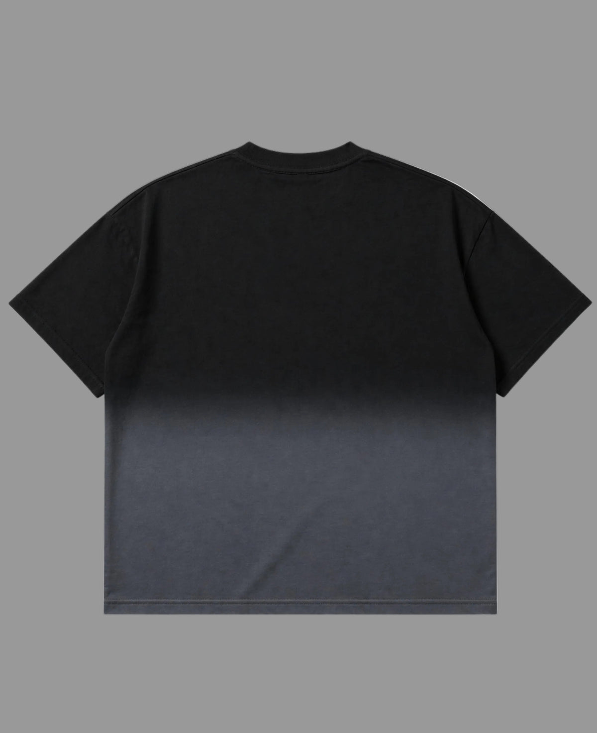Black Ombré Wash Boxy Fit T-shirt Back Design