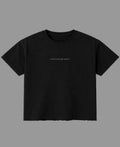 Black Boxy Fit T-shirt Front Design