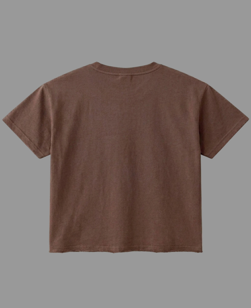 Brown Boxy Fit T-shirt Back Design