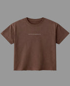 Brown Boxy Fit T-shirt Front Design