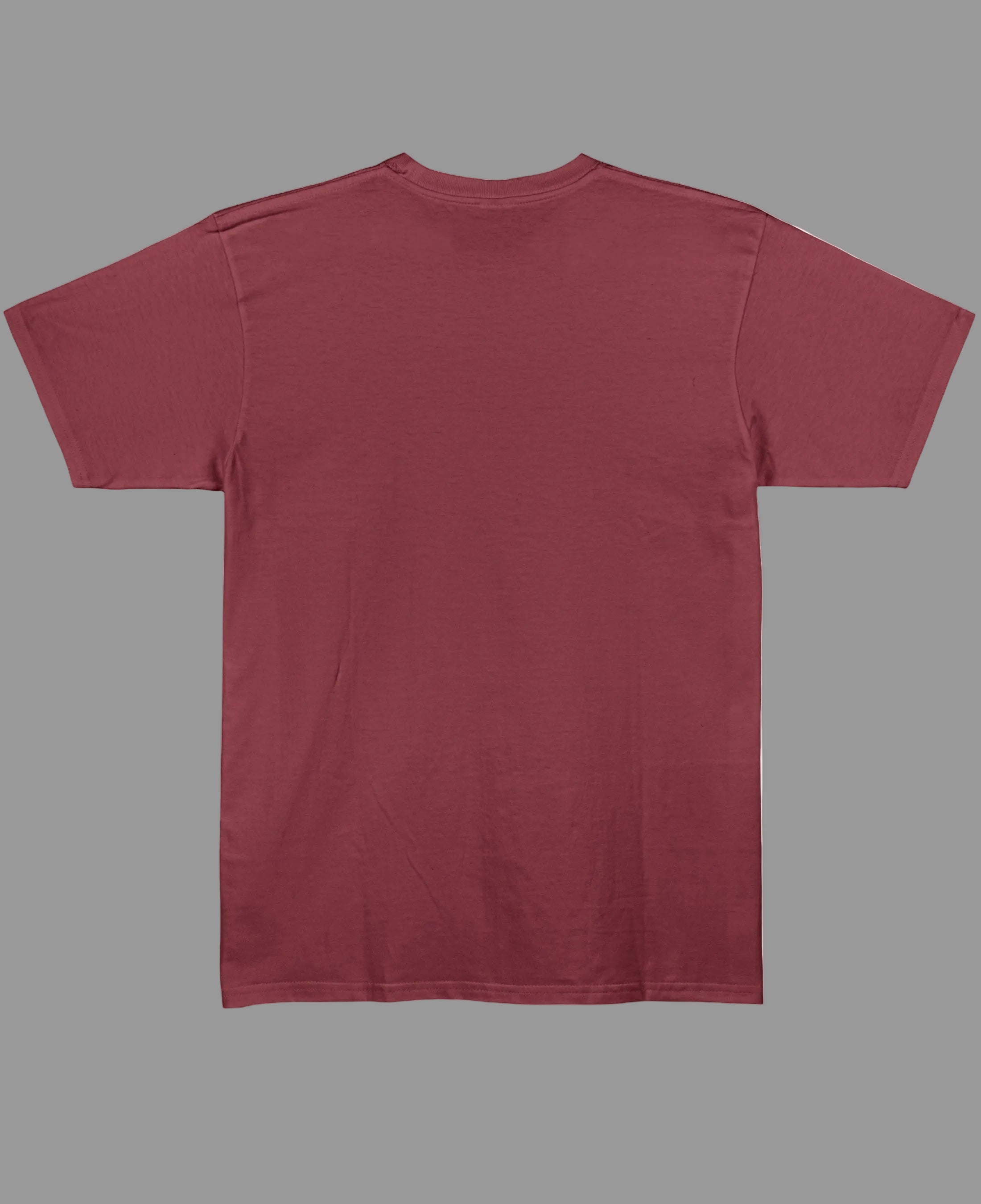 Maroon Regular Fit T-shirt Back Design