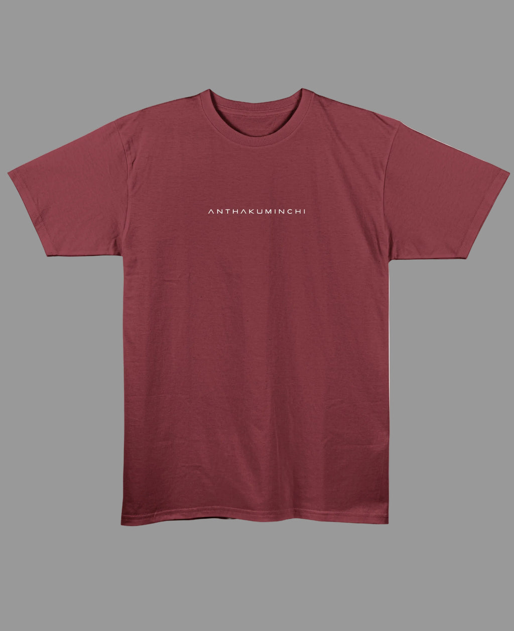 Maroon Regular Fit T-shirt Front Design