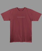Maroon Regular Fit T-shirt Front Design
