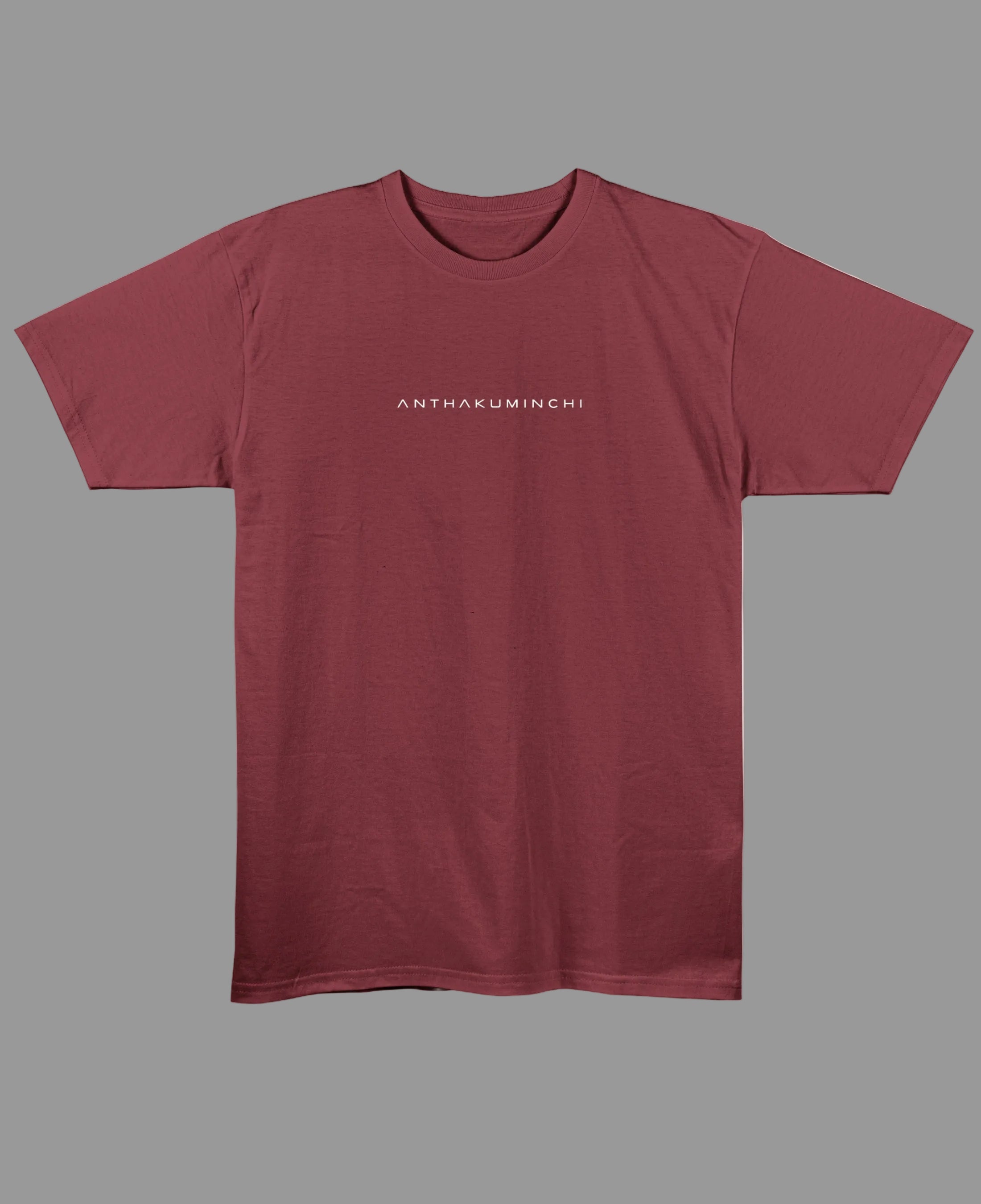 Maroon Regular Fit T-shirt Front Design