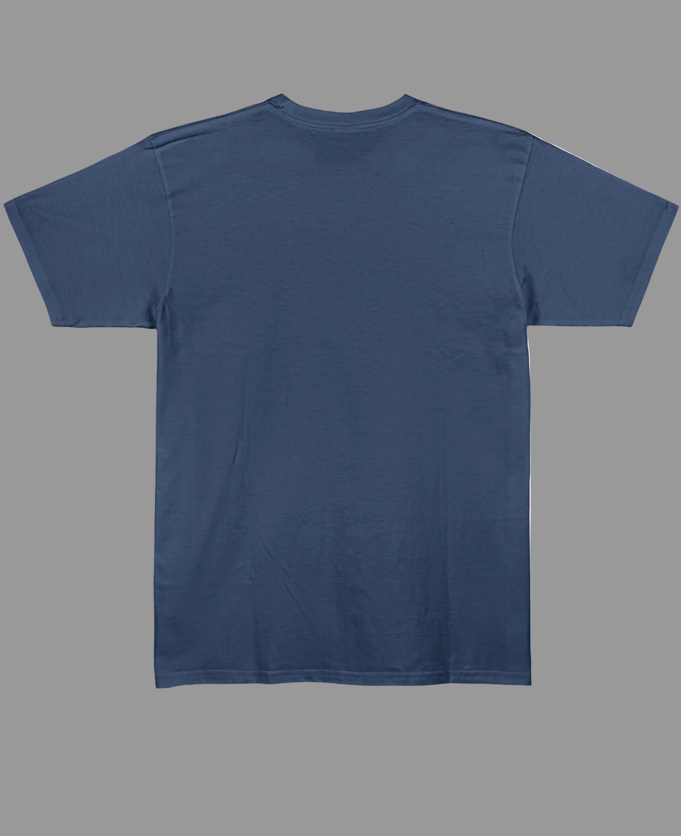 Navy Blue Regular Fit T-shirt Back Design