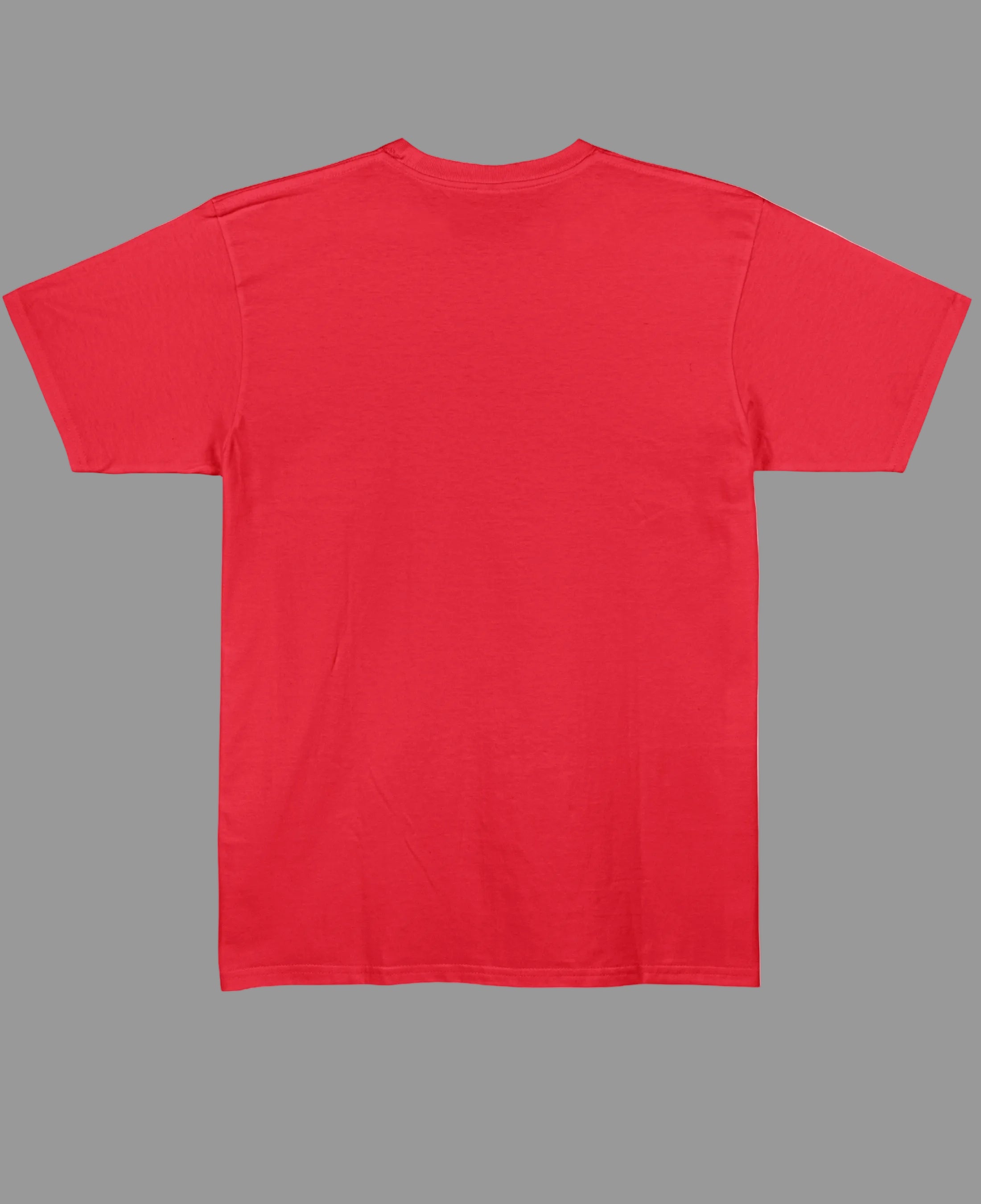 Red Regular Fit T-shirt Back Design