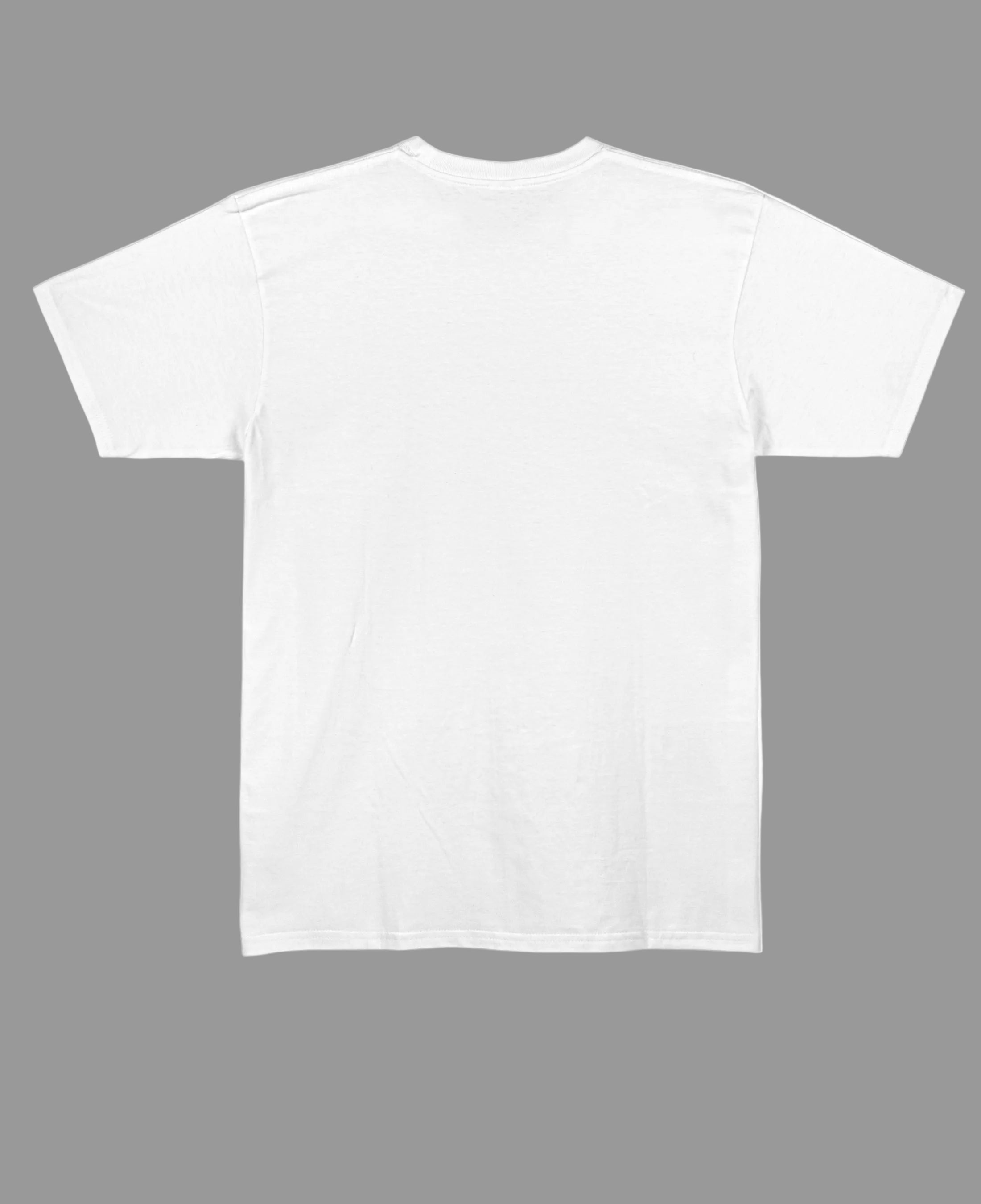 White Regular Fit T-shirt Back Design