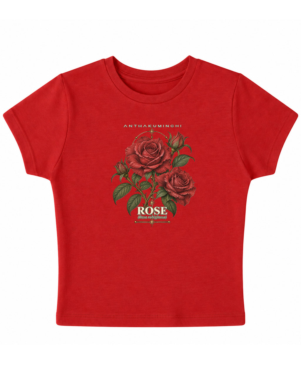 Red Baby Tee Front Design