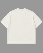 Off-white waffle boxy fit Back Design