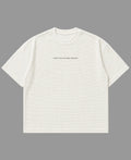 Off-white waffle boxy fit Front Design