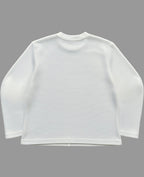 Off-white waffle knit oversized full-sleeve Back Design