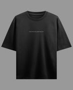 Black Oversized T-shirt Front Design