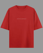 Red Oversized T-shirt Front Design