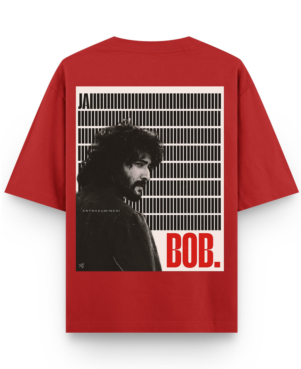 Red Oversized T-shirt Back Design