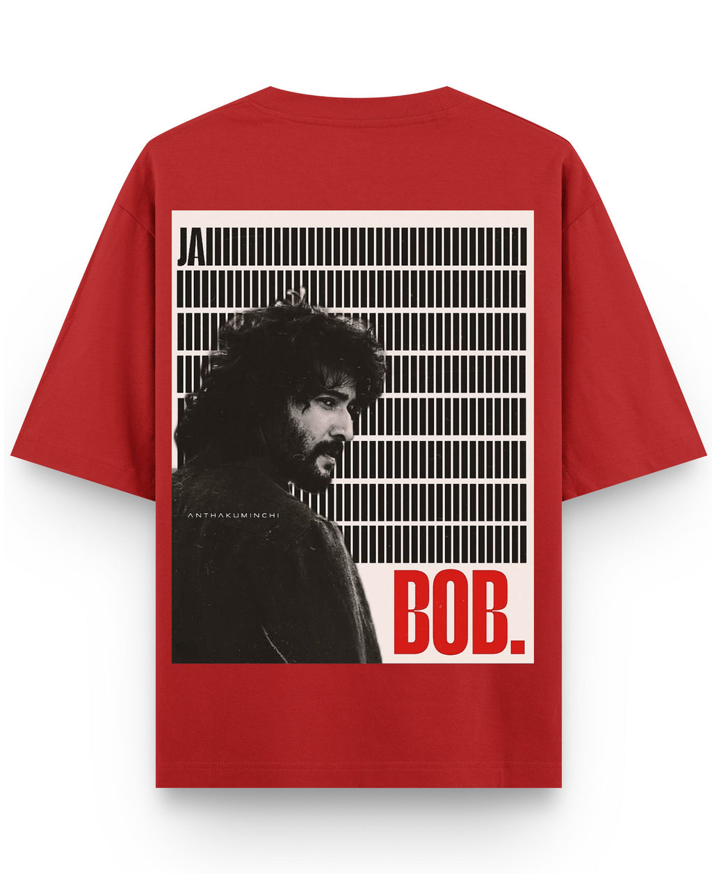 Red Oversized T-shirt Back Design