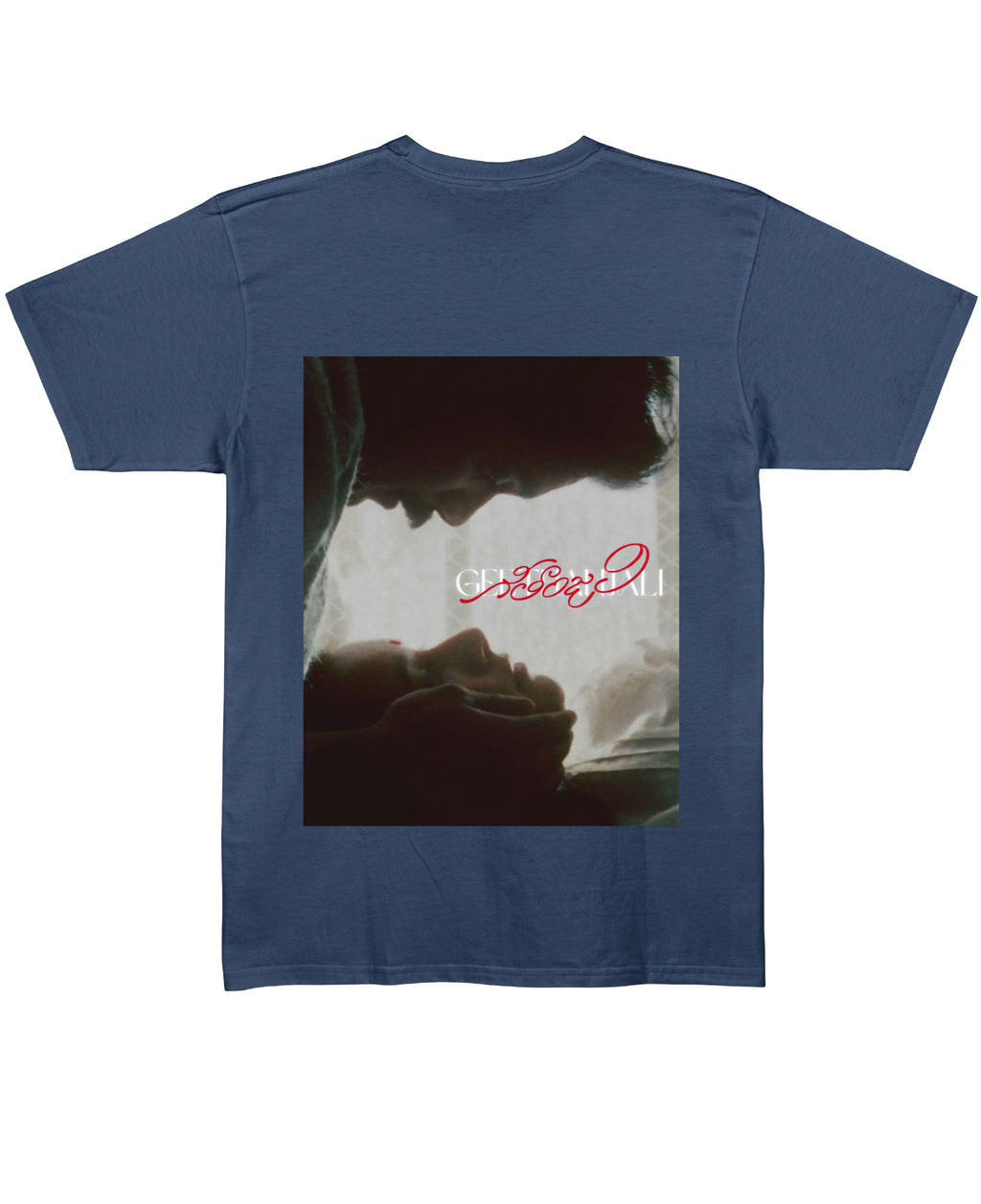Navy Blue Regular Fit T-shirt Back Design
