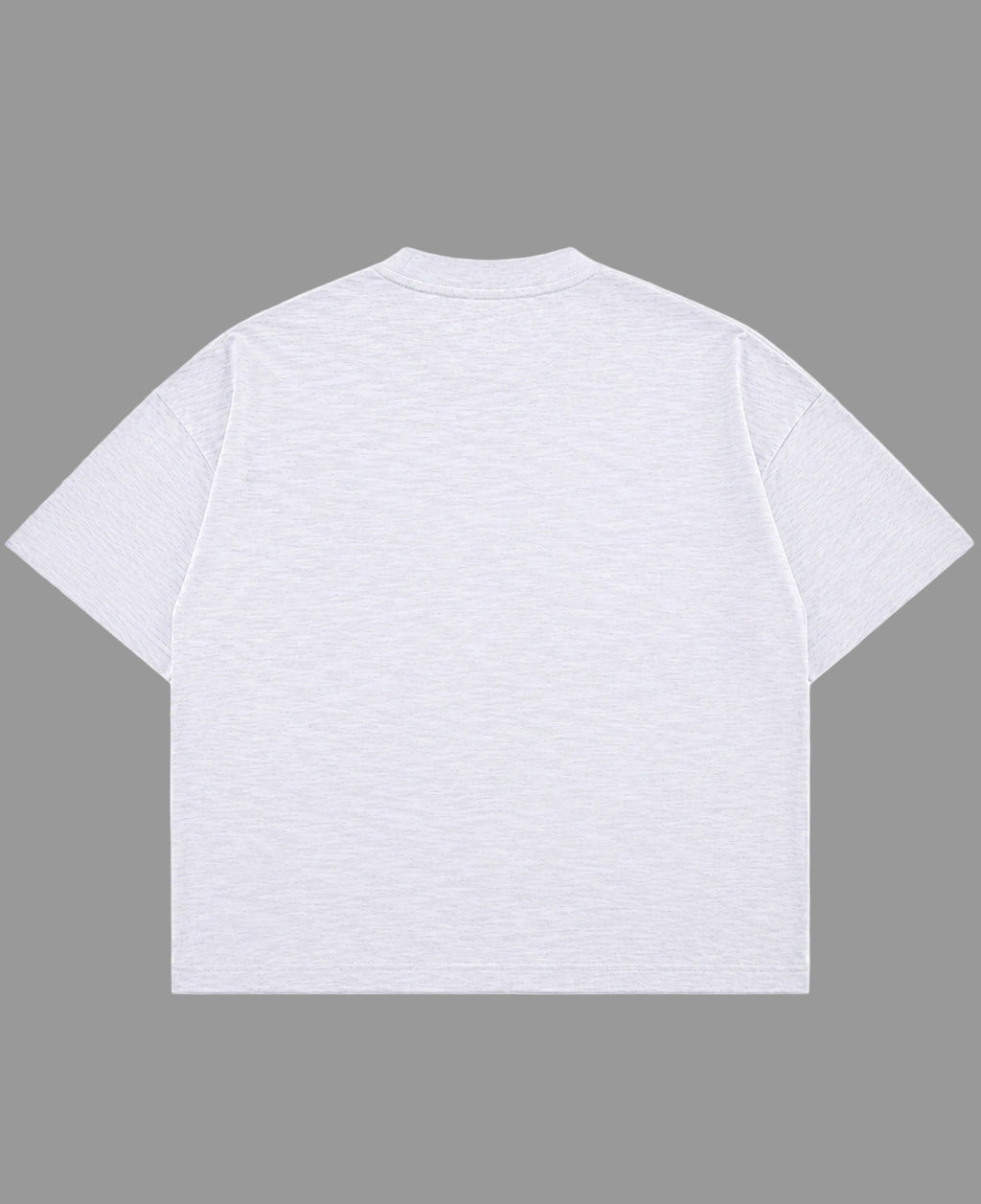Dusty White Boxy Slub tee Back Design