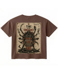 Brown Boxy Fit T-shirt Back Design