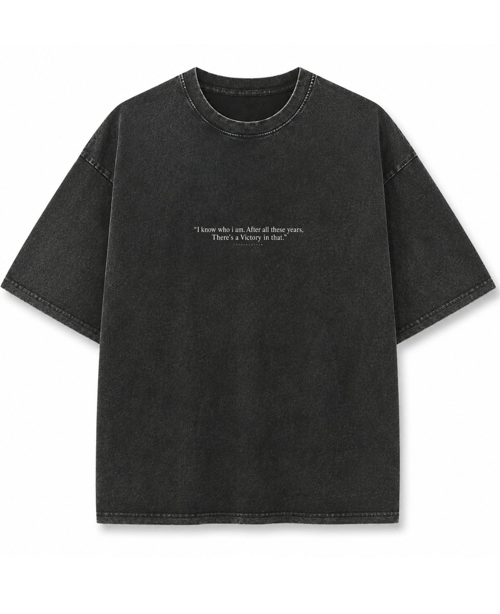 Vintage Fade Wash Oversized T-shirt Front Design