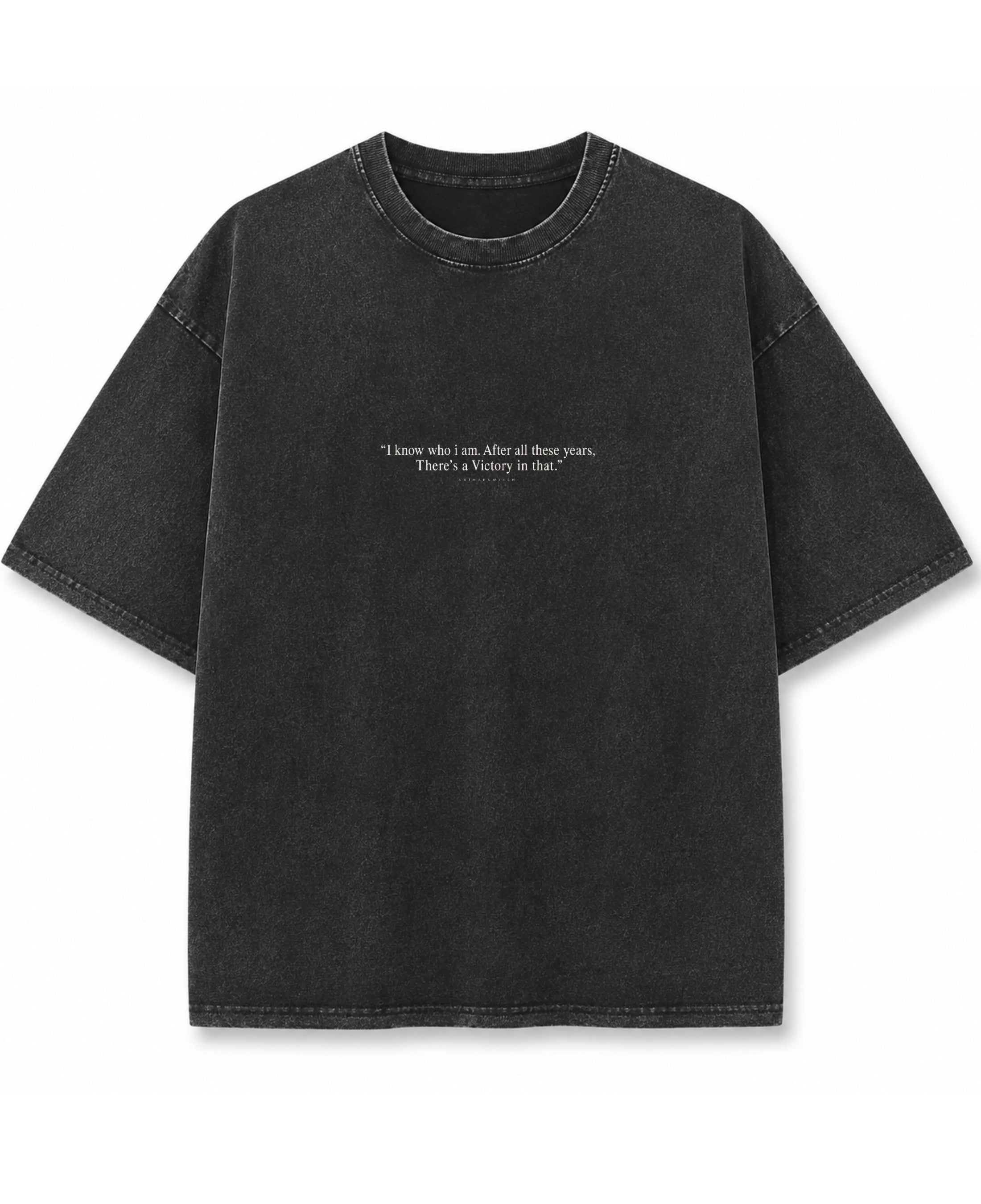 Vintage Fade Wash Oversized T-shirt Front Design