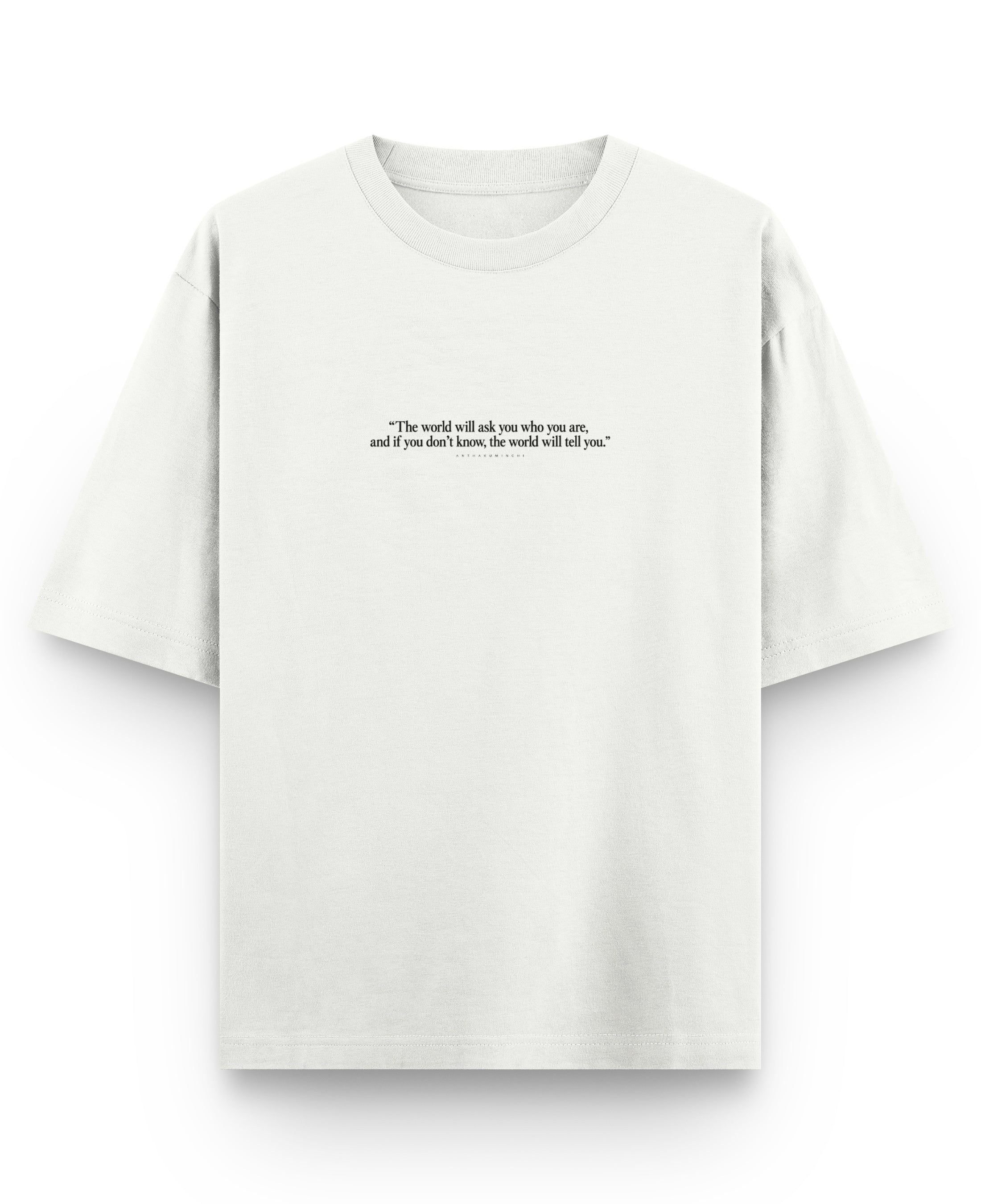 Off White Oversized T-shirt Front Design