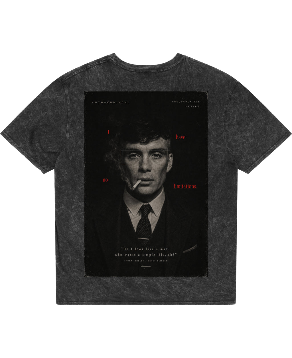 Acidwash Oversized T-shirt Back Design