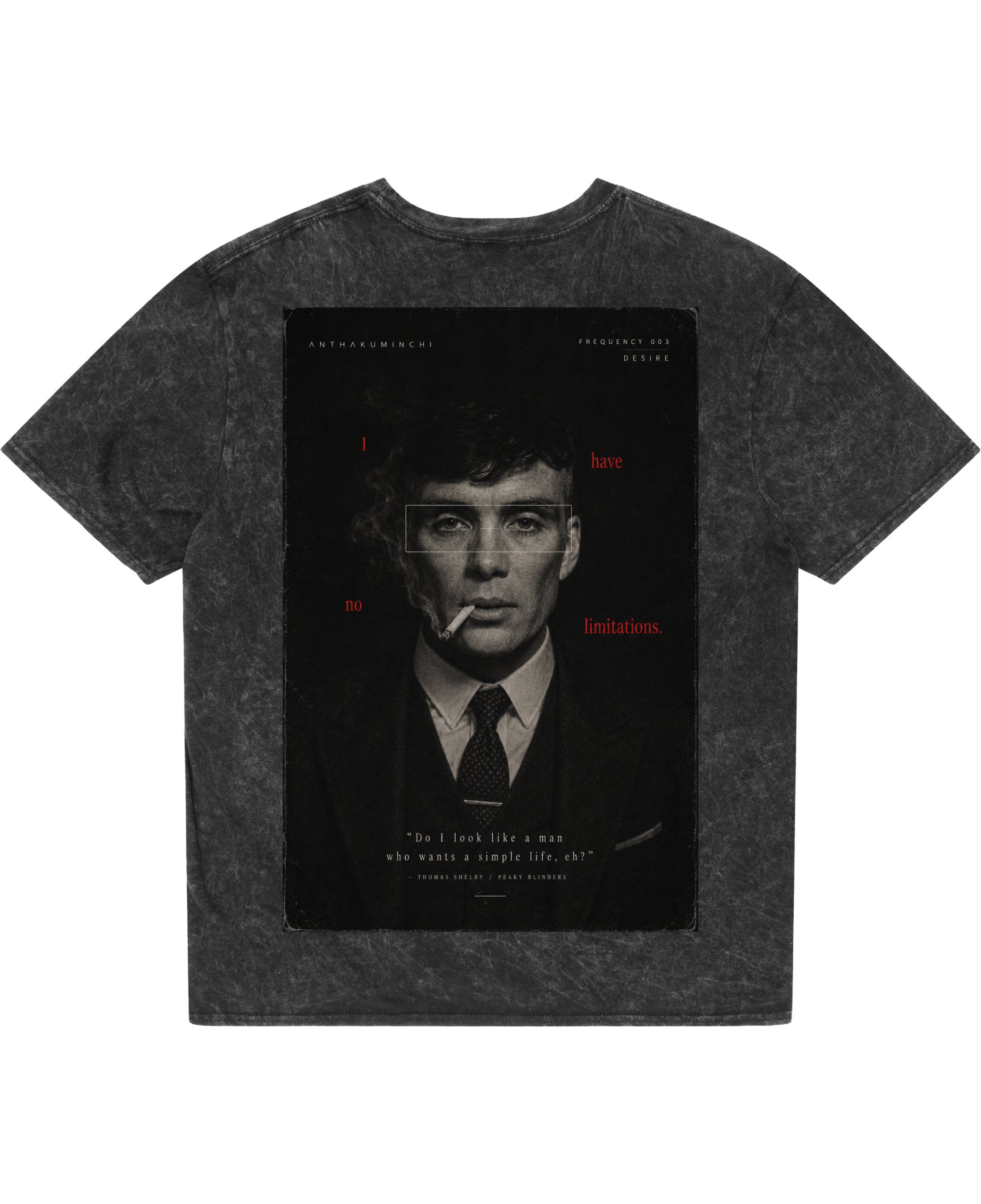Acidwash Oversized T-shirt Back Design