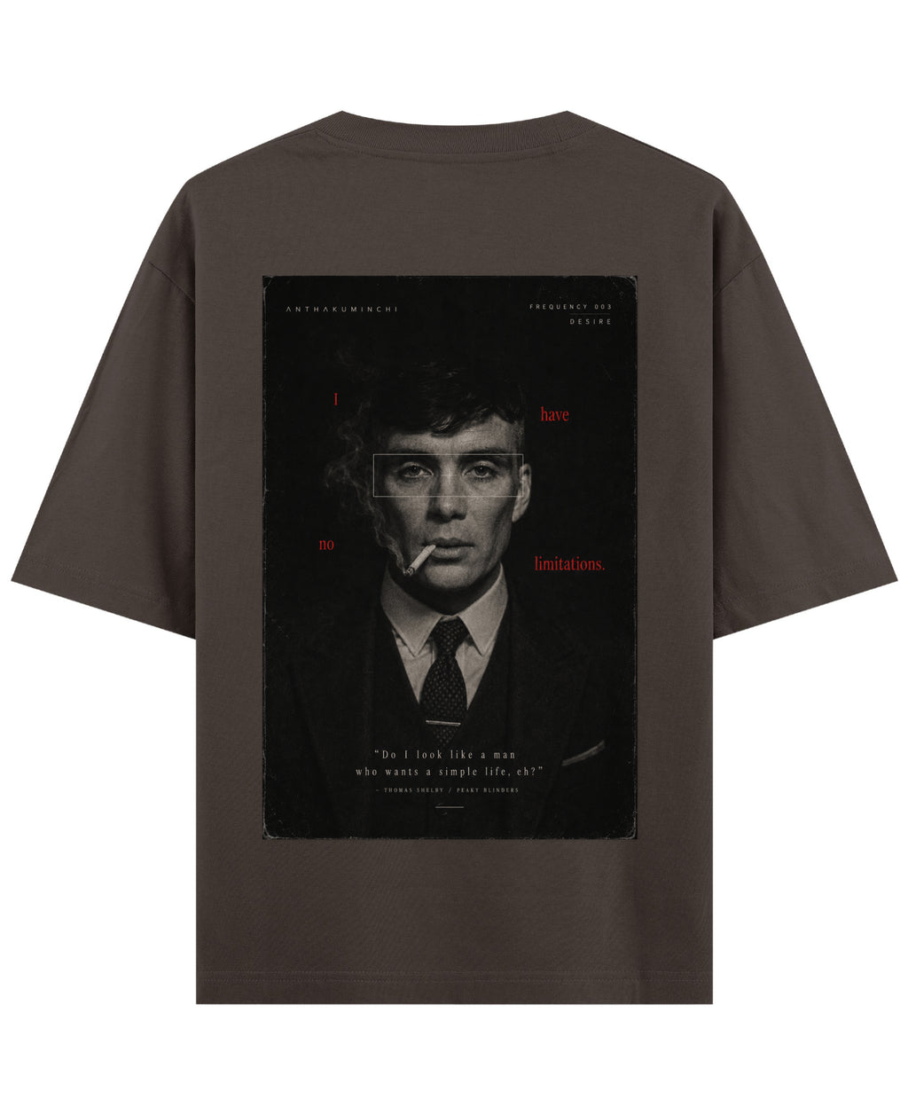 Coffee Oversized T-Shirt Back Design