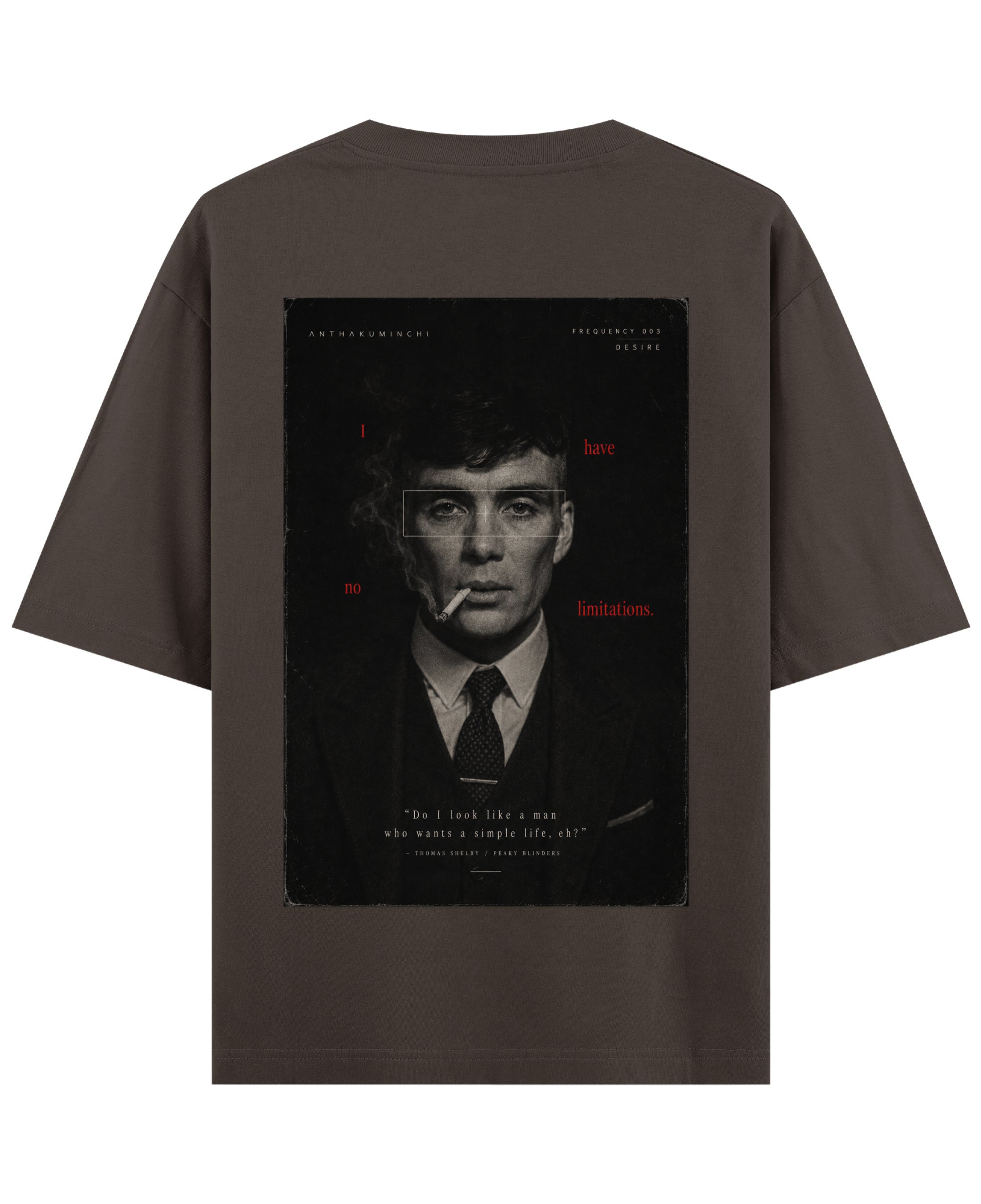 Coffee Oversized T-Shirt Back Design