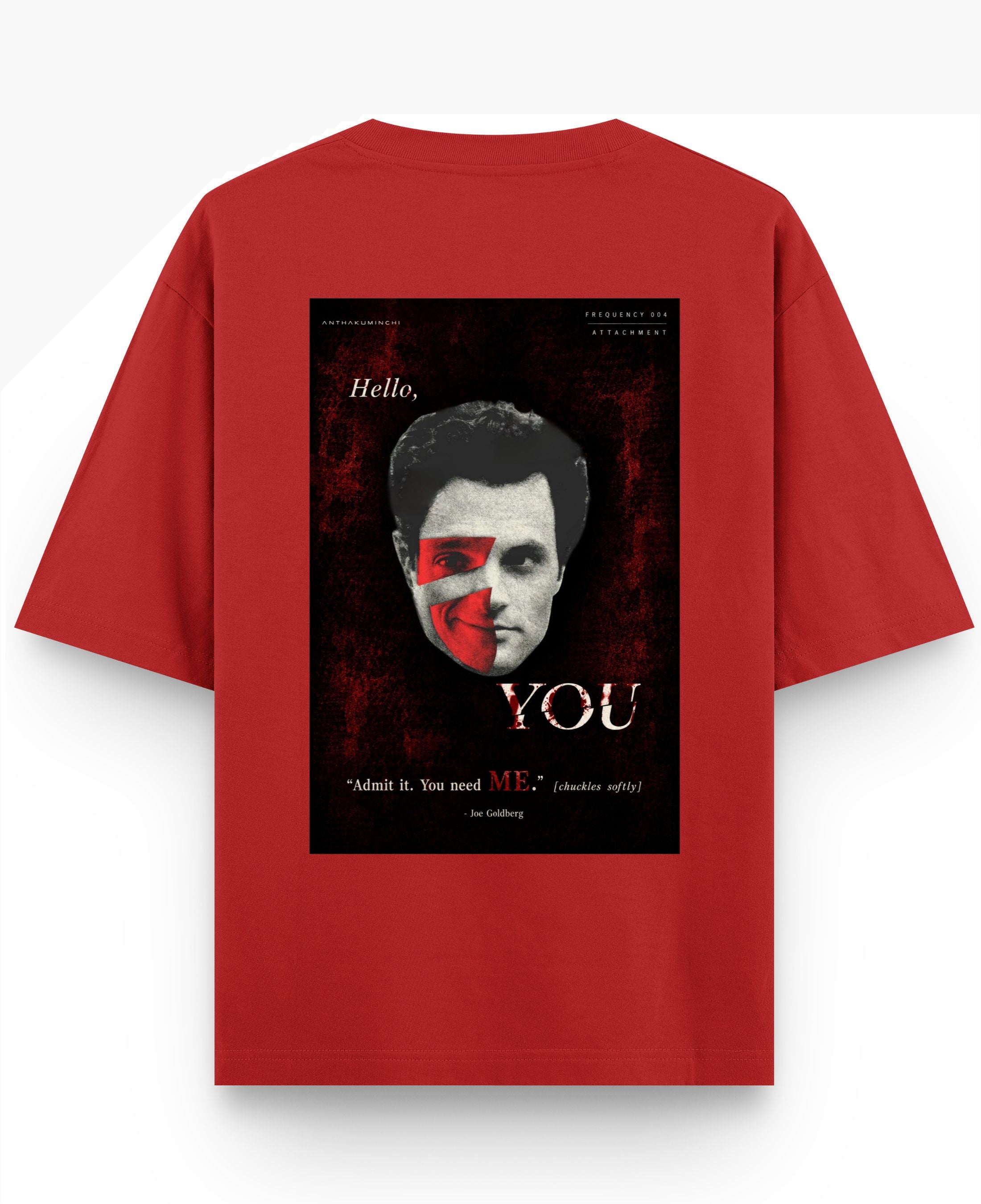 Red Oversized T-shirt Back Design