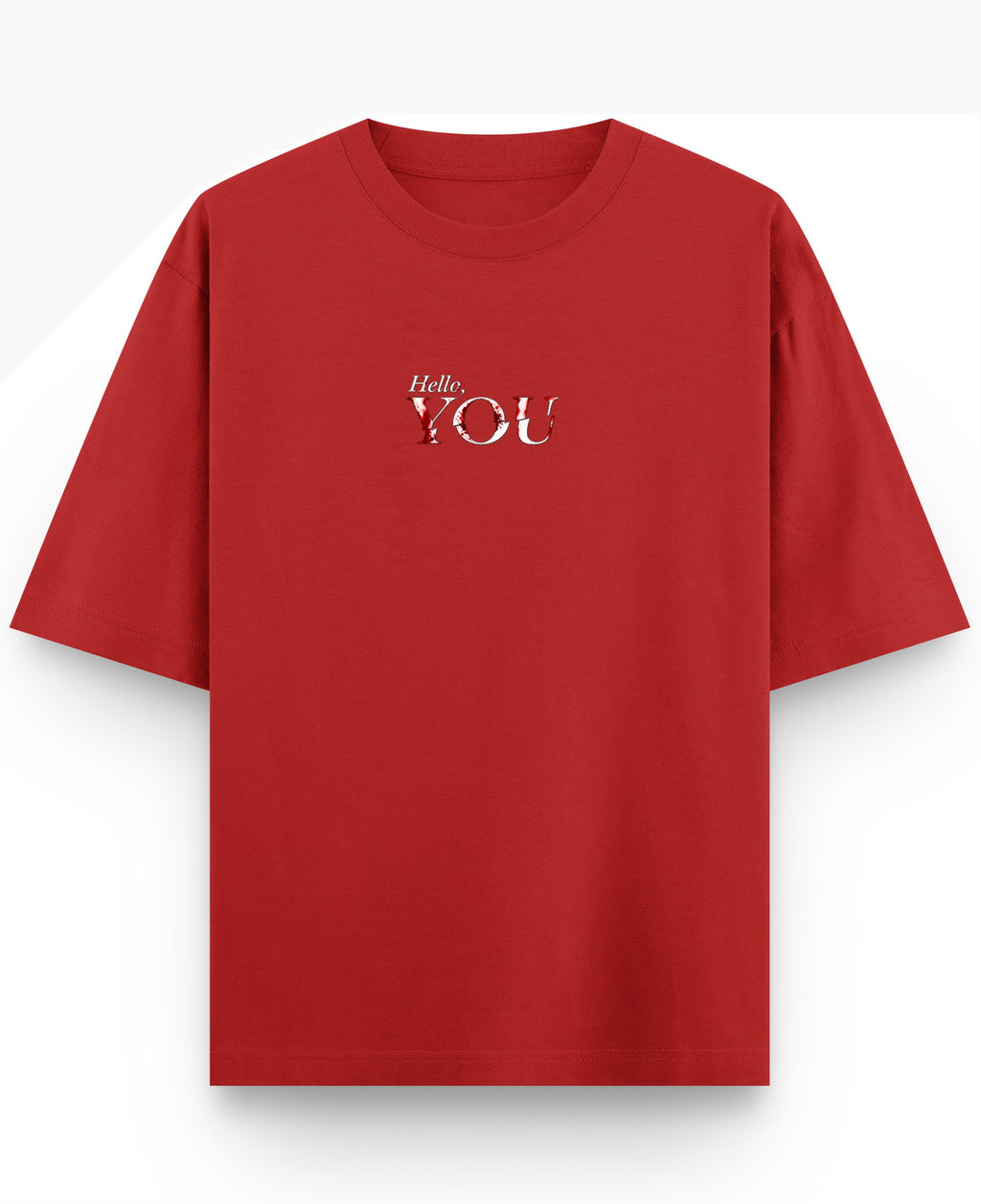 Red Oversized T-shirt Front Design
