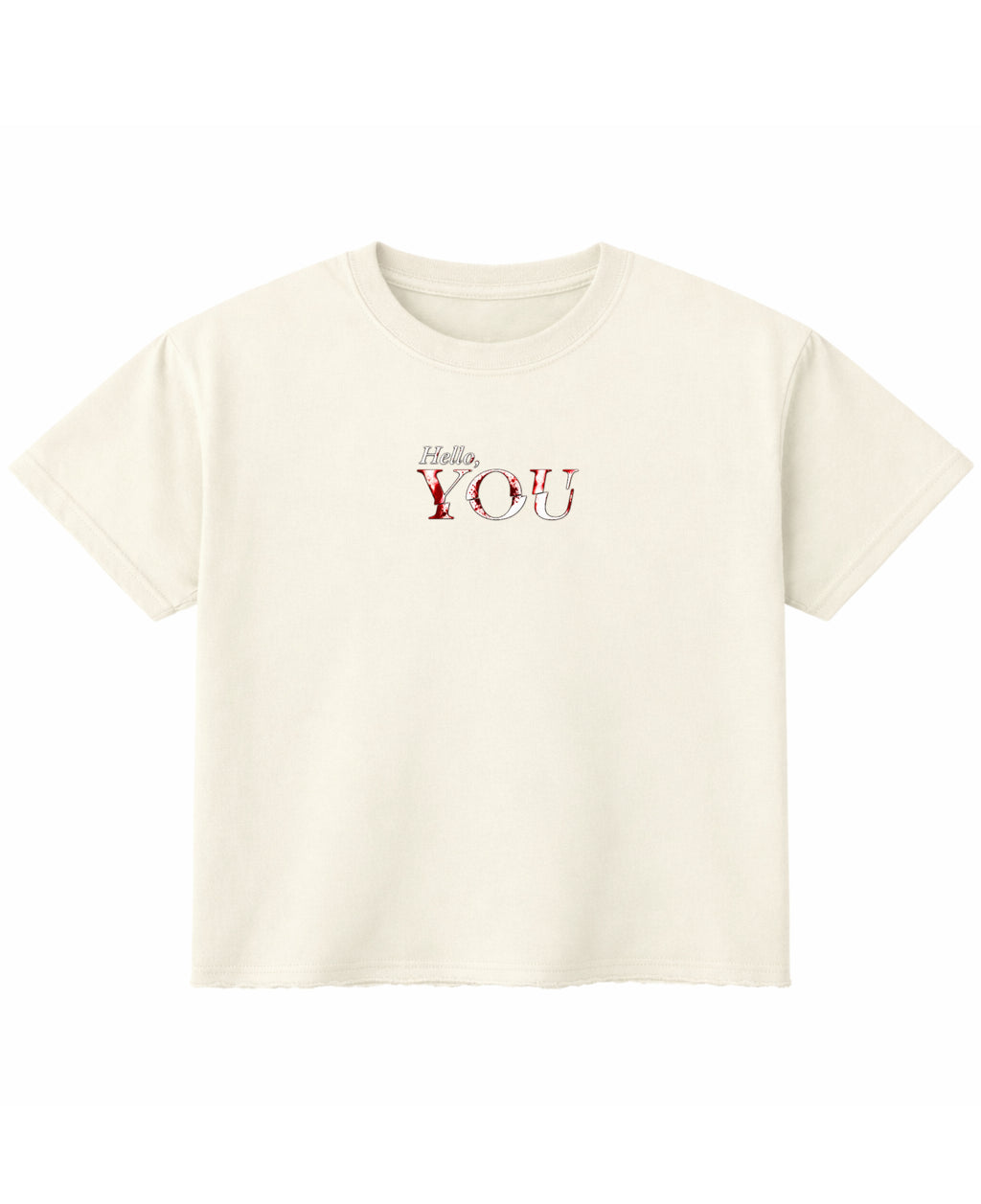 Off White Boxy Fit T-shirt Front Design
