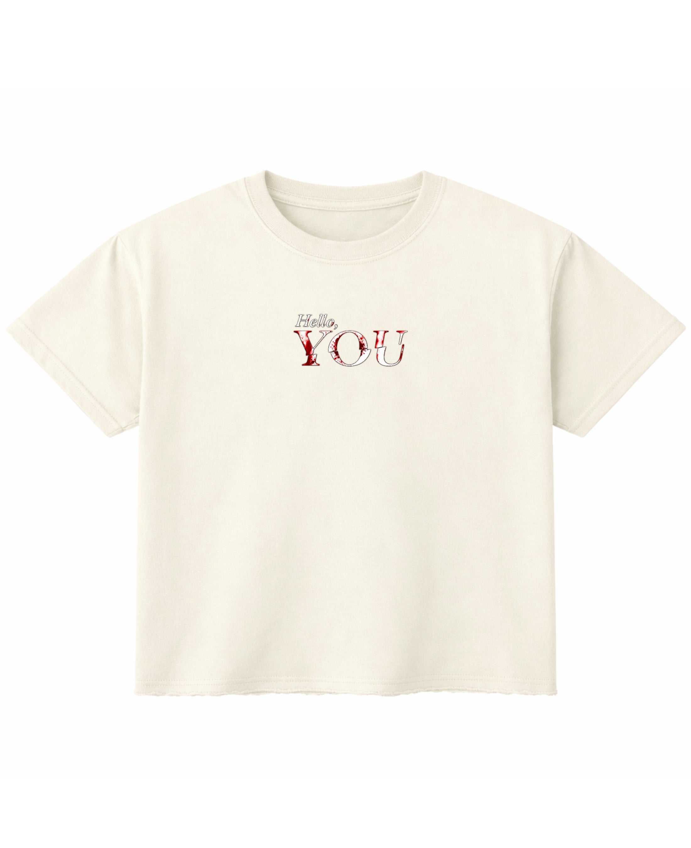 Off White Boxy Fit T-shirt Front Design