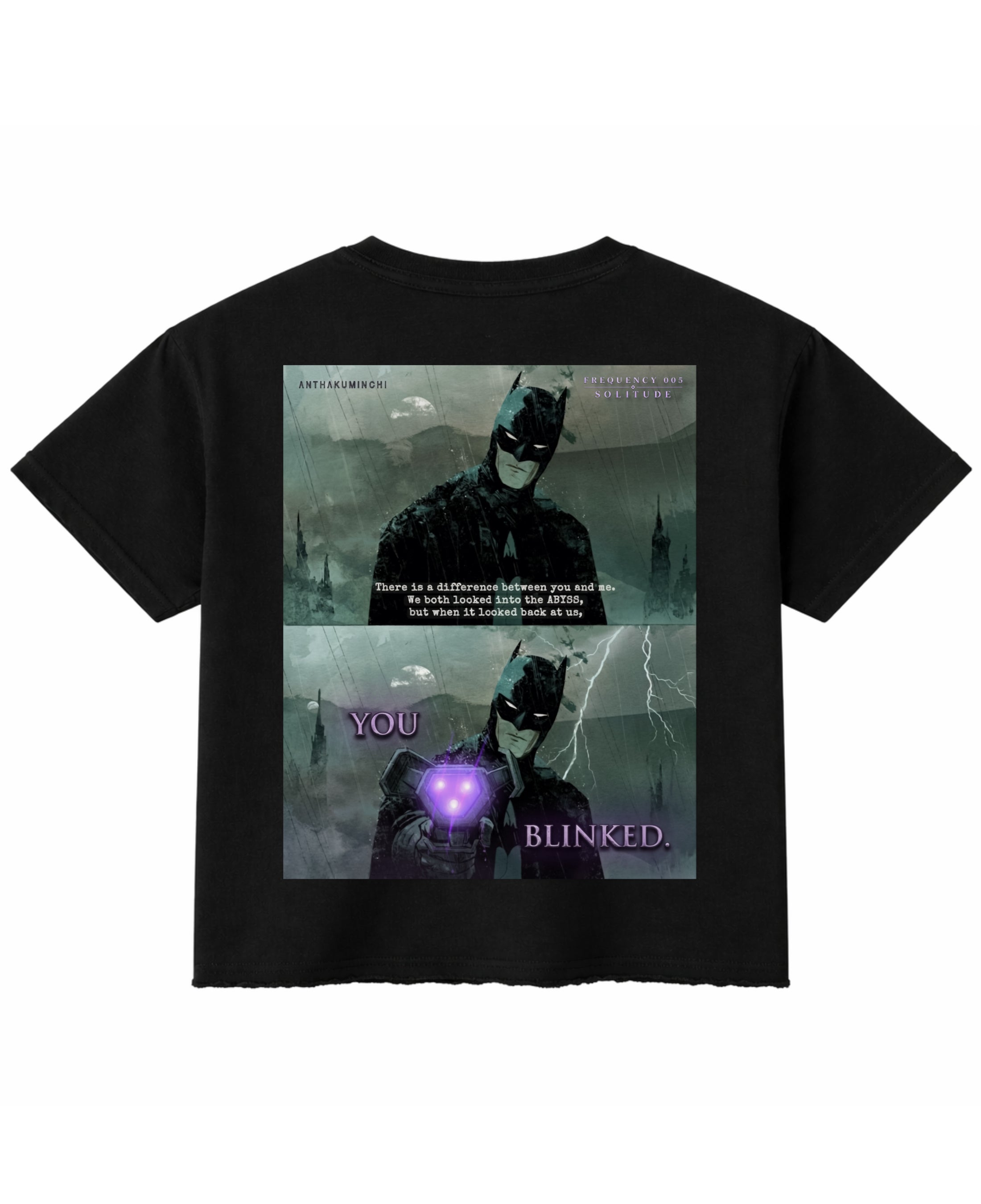 Black Boxy Fit T-shirt Back Design