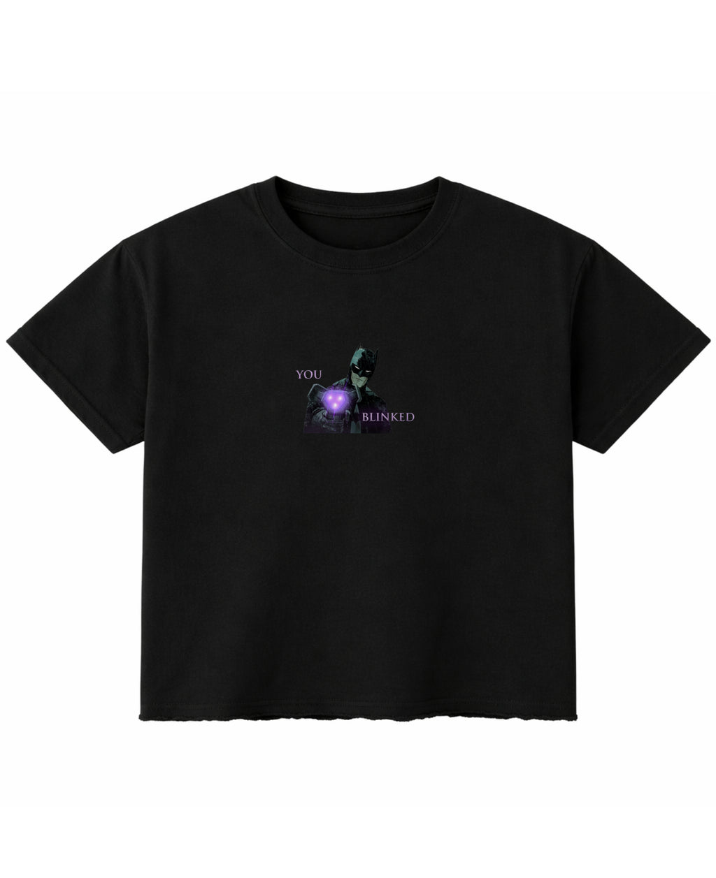 Black Boxy Fit T-shirt Front Design