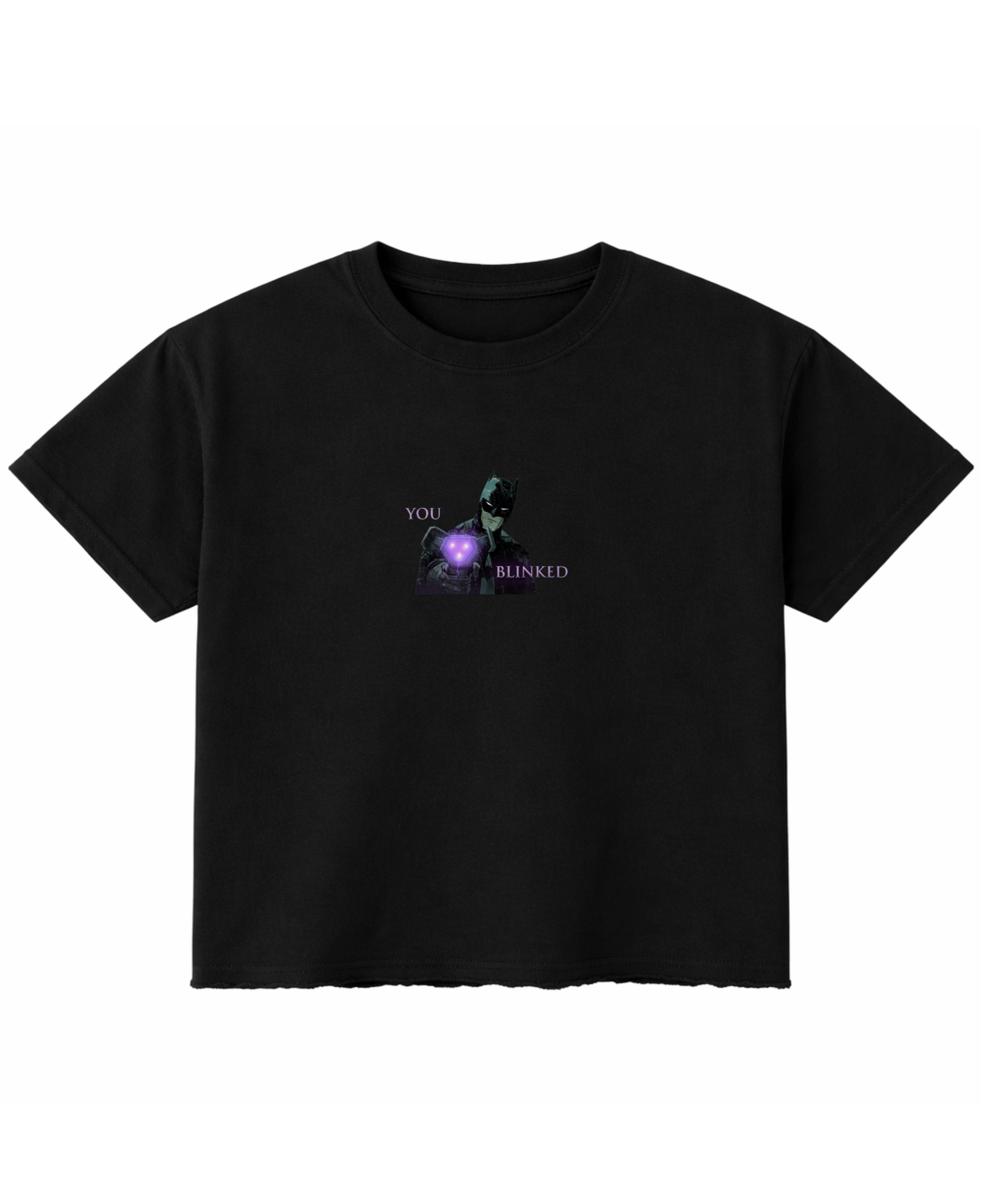 Black Boxy Fit T-shirt Front Design