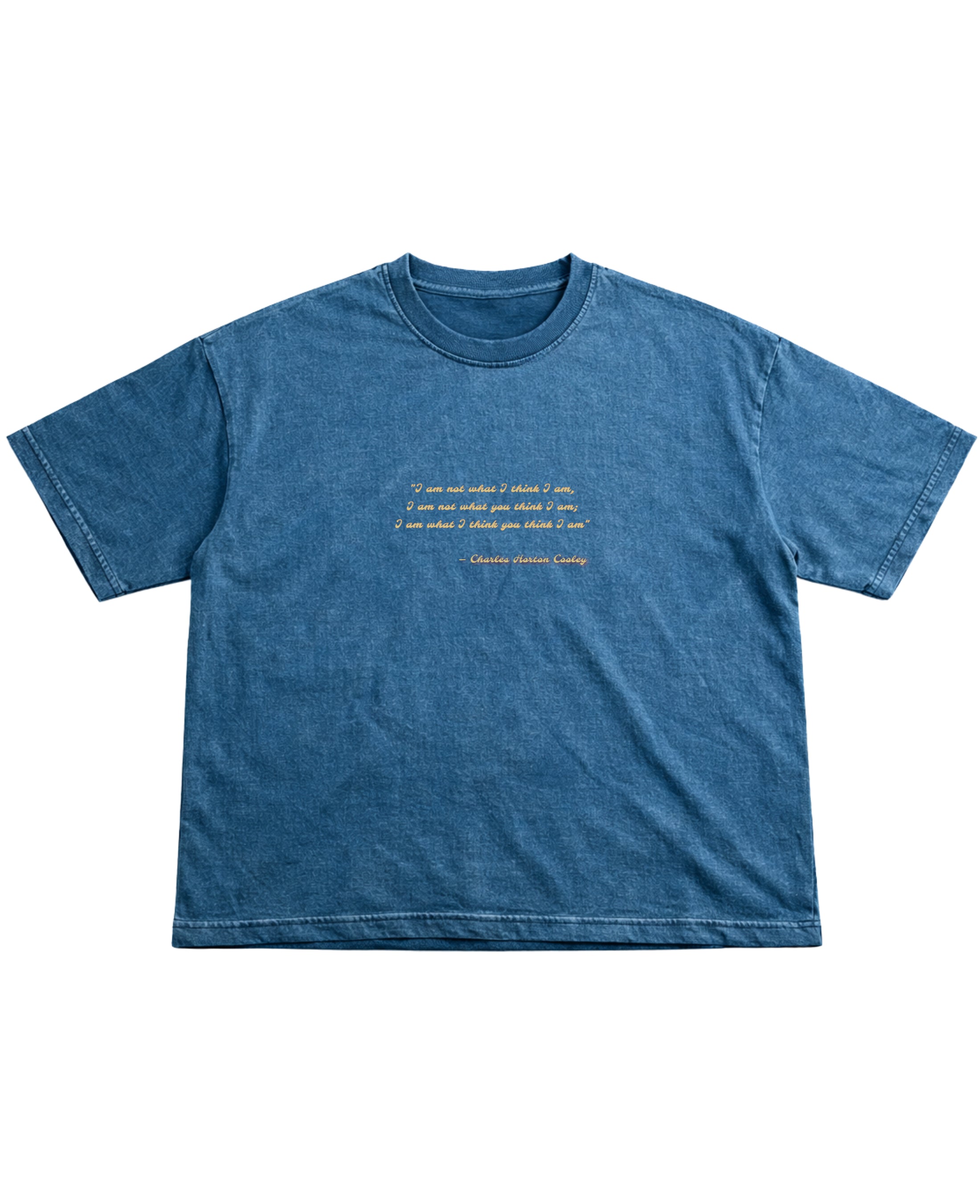 Denim Wash Boxy Fit T-shirt Front Design