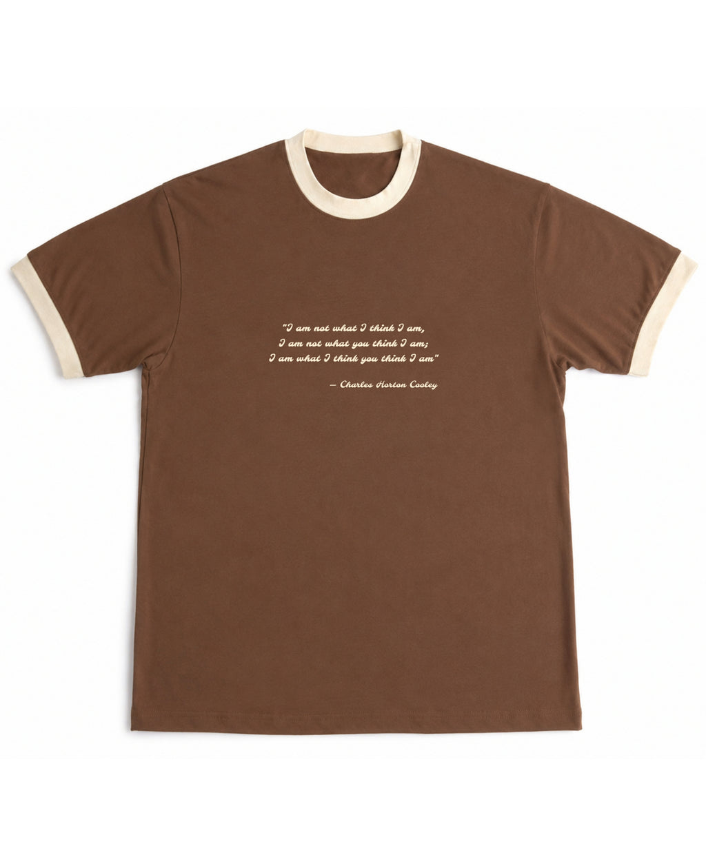 Mousse & Cream Ringer tee Front Design