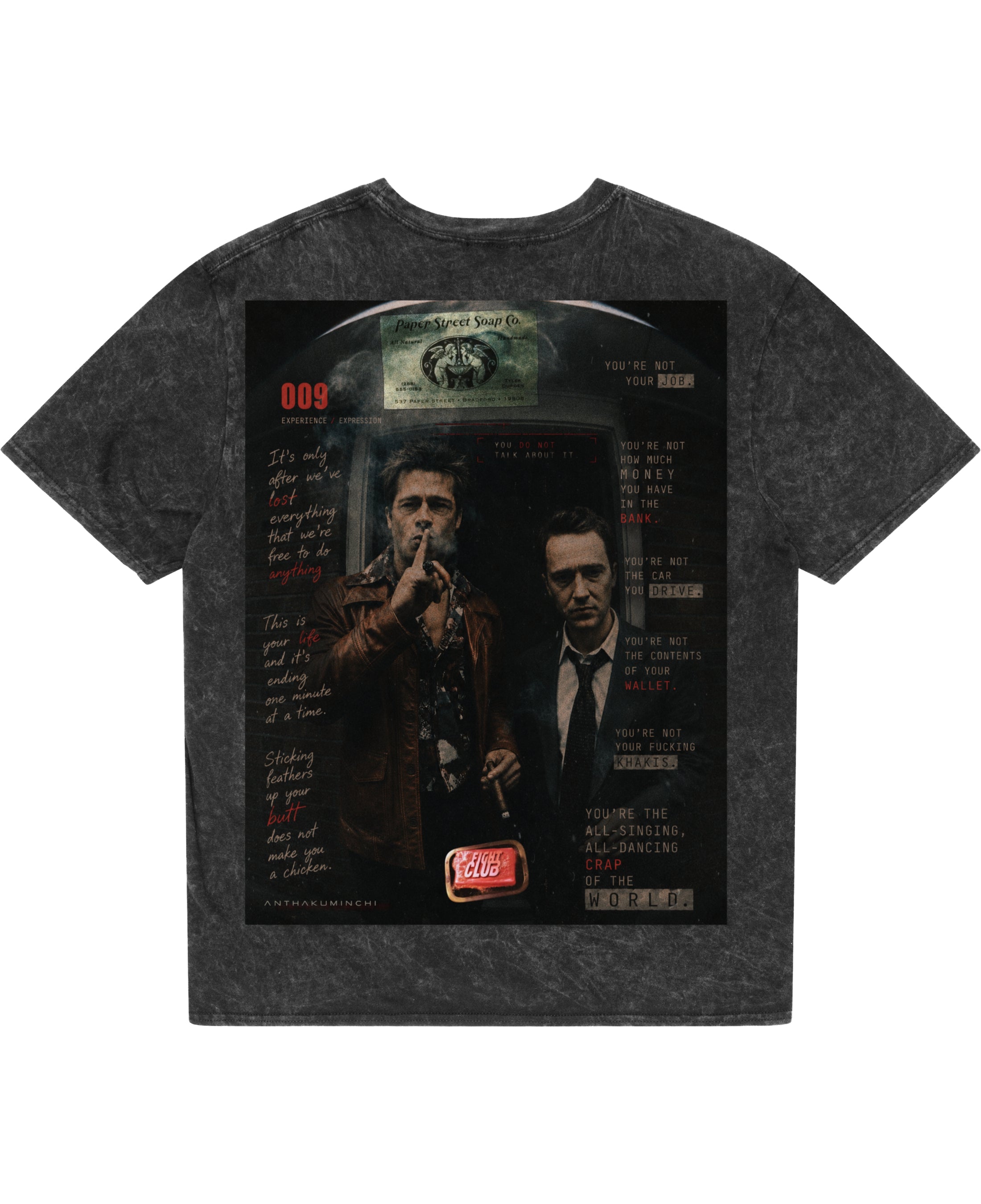 Acidwash Oversized T-shirt Back Design