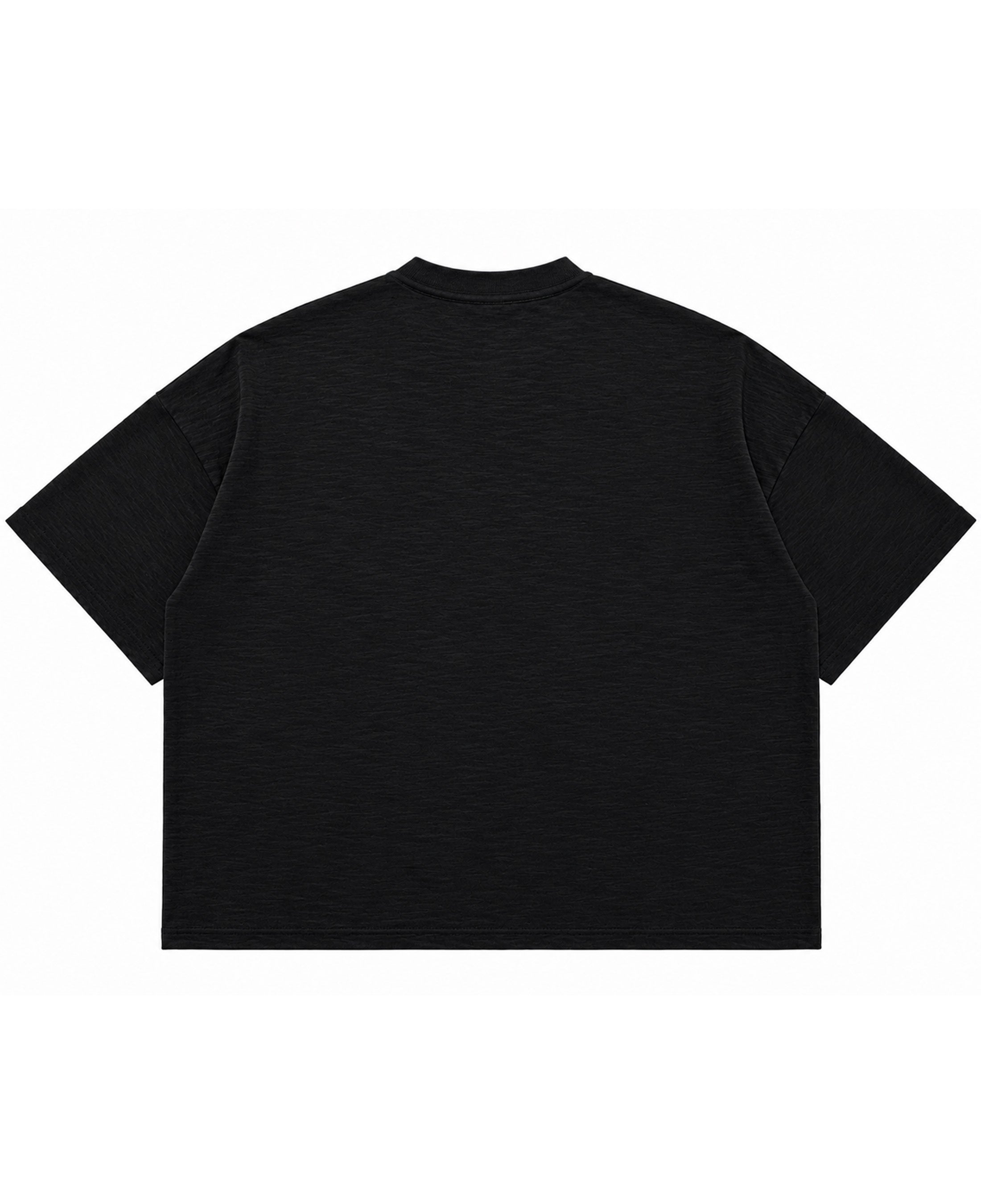 Graphite Boxy Slub tee Back Design