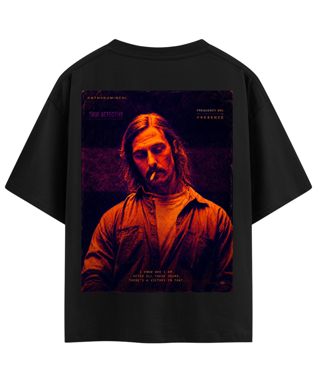 Black Oversized T-shirt Back Design
