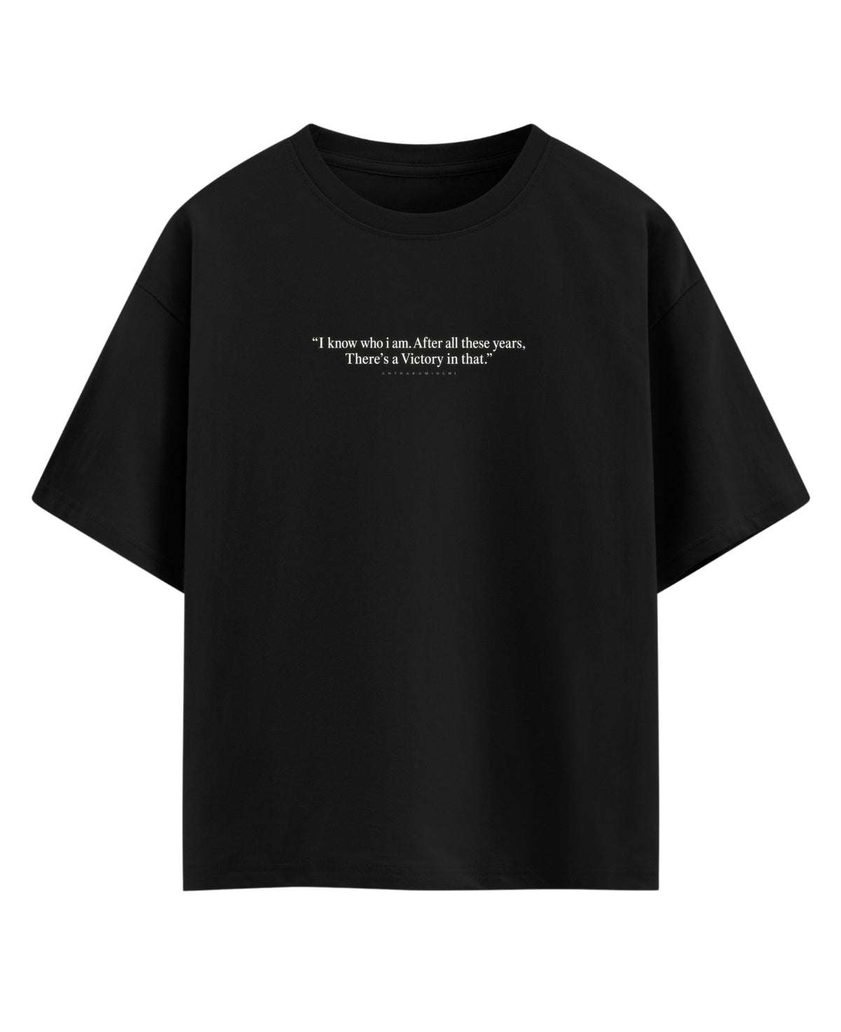 Black Oversized T-shirt Front Design