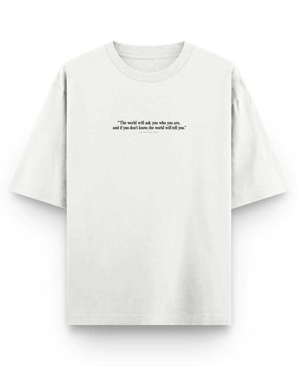 Off White Oversized T-shirt Front Design