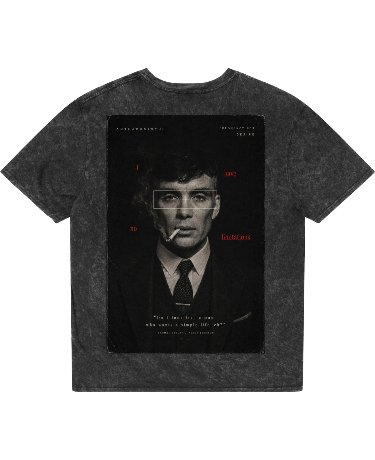 Acidwash Oversized T-shirt Back Design